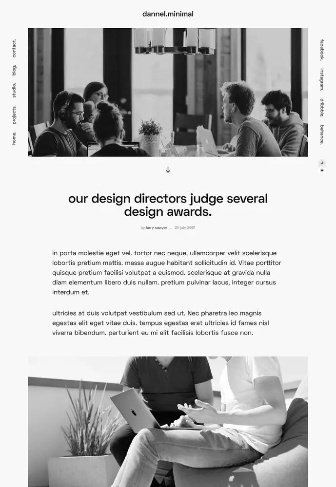 minimal &mdash; single post