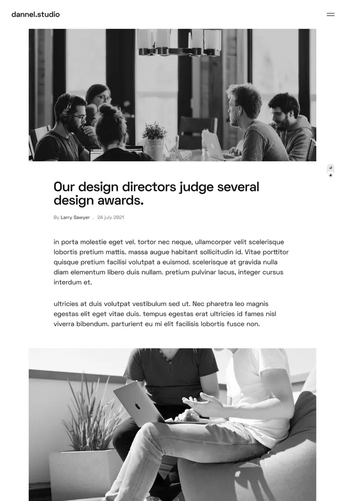 studio &mdash; single post